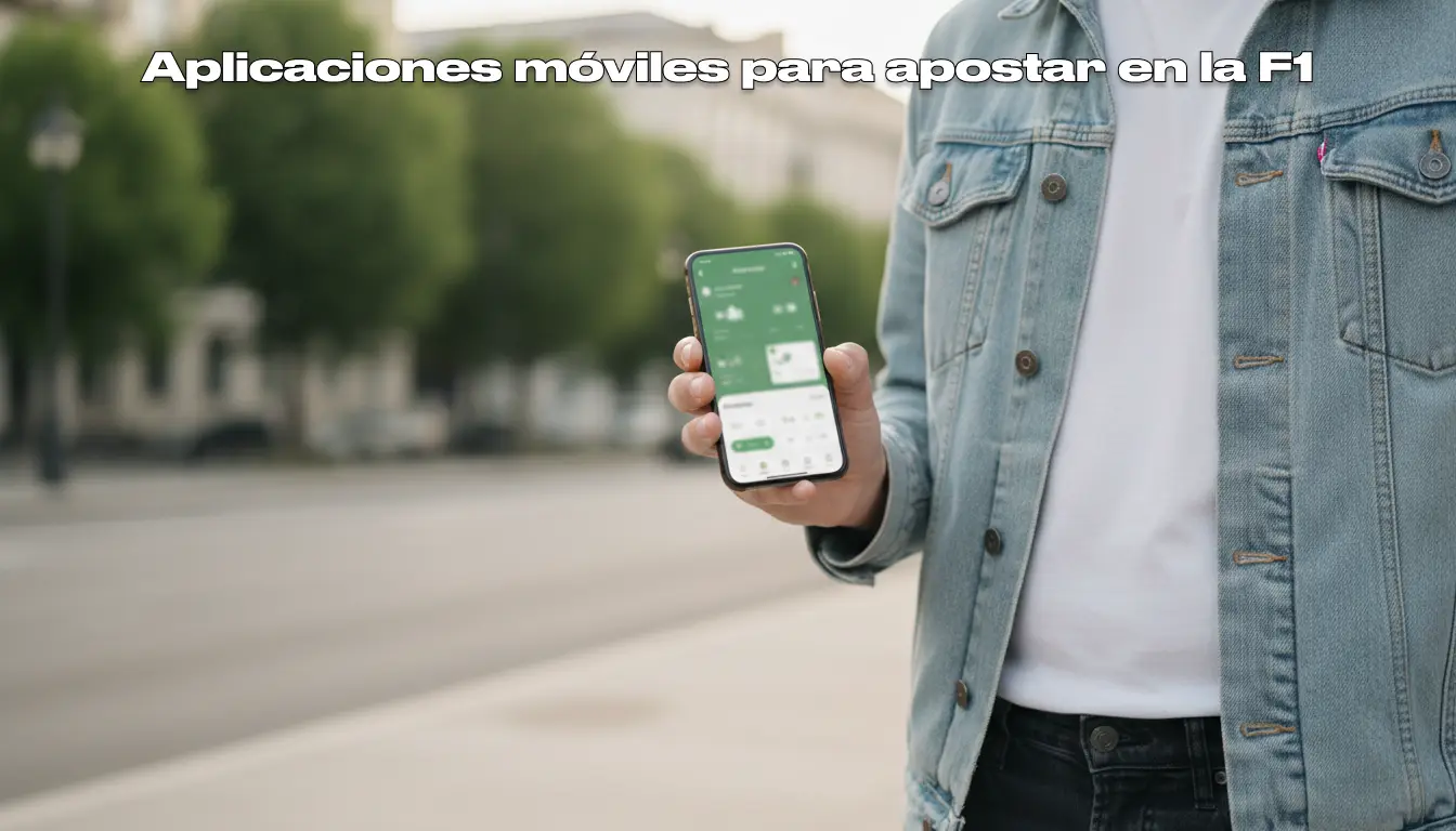 Persona sosteniendo smartphone con pantalla de apuestas deportivas